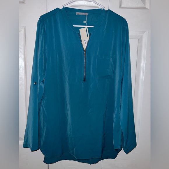 Furnex blouse Turquoise size L for women’s - Picture 2 of 7